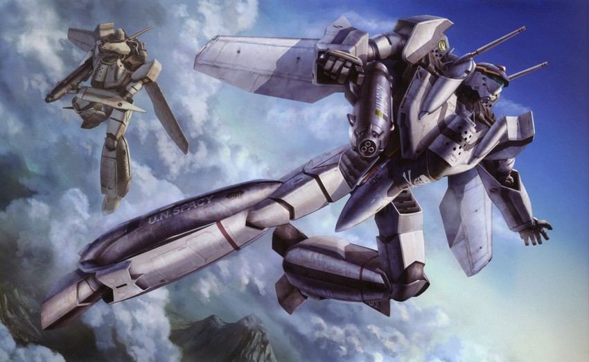 vf-0, vf-0s, and vf-0a (macross and 1 more) drawn by tenjin_hidetaka