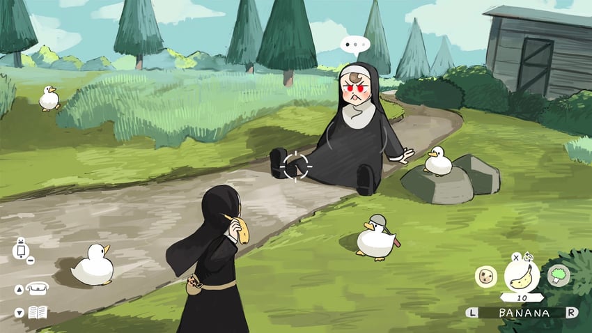 clumsy nun and froggy nun (pokemon and 2 more) drawn by diva_(hyxpk)