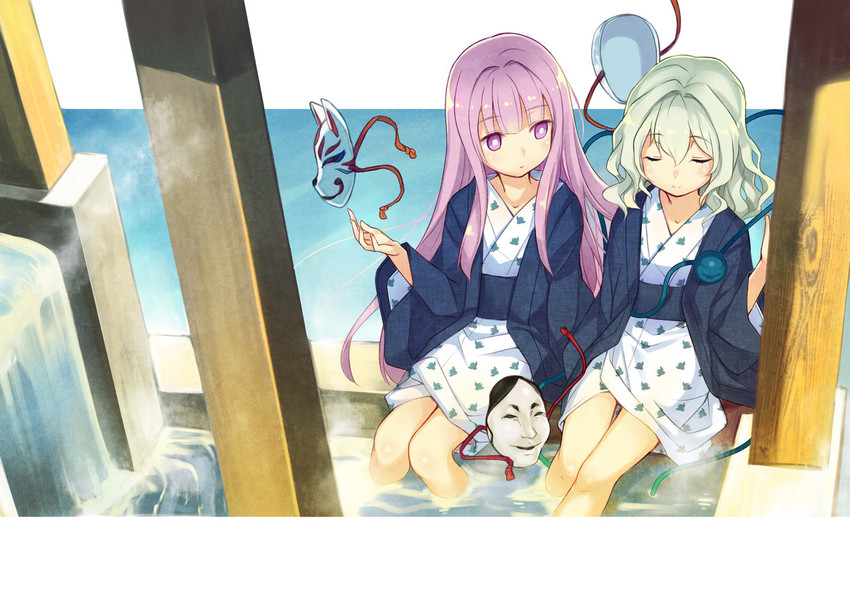 komeiji koishi and hata no kokoro (touhou) drawn by minamura_haruki