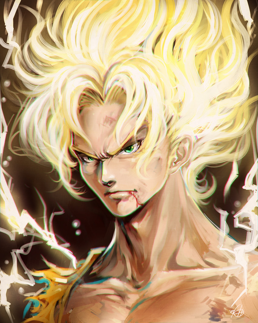 son goku (dragon ball and 1 more) drawn by kanchiyo