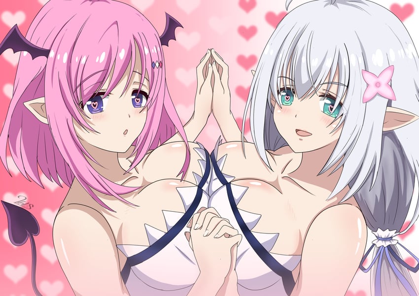 ireena litz de olhyde and ginny fin de salvan (shijou saikyou no daimaou murabito a ni tensei suru) drawn by 2bls