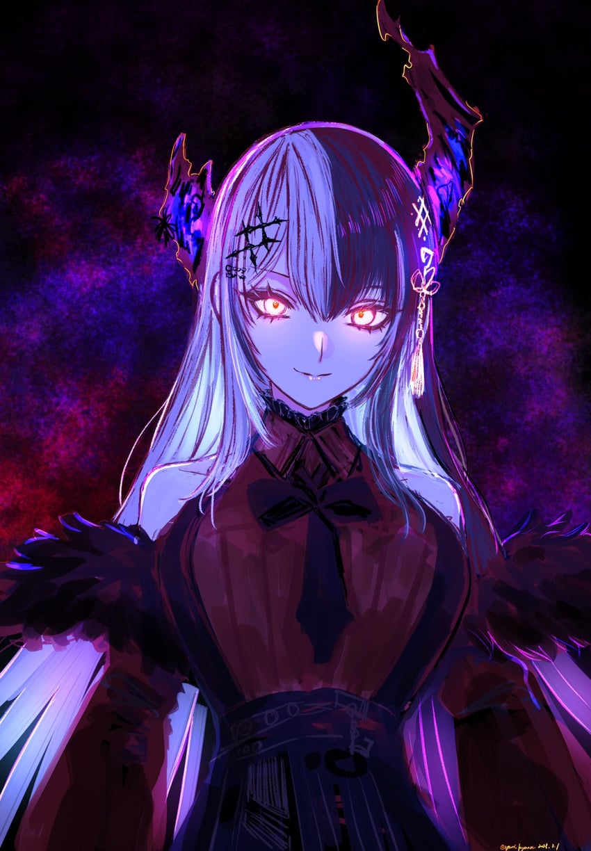 shiori novella and nerissa ravencroft (hololive and 1 more) drawn by yuri_kyanon