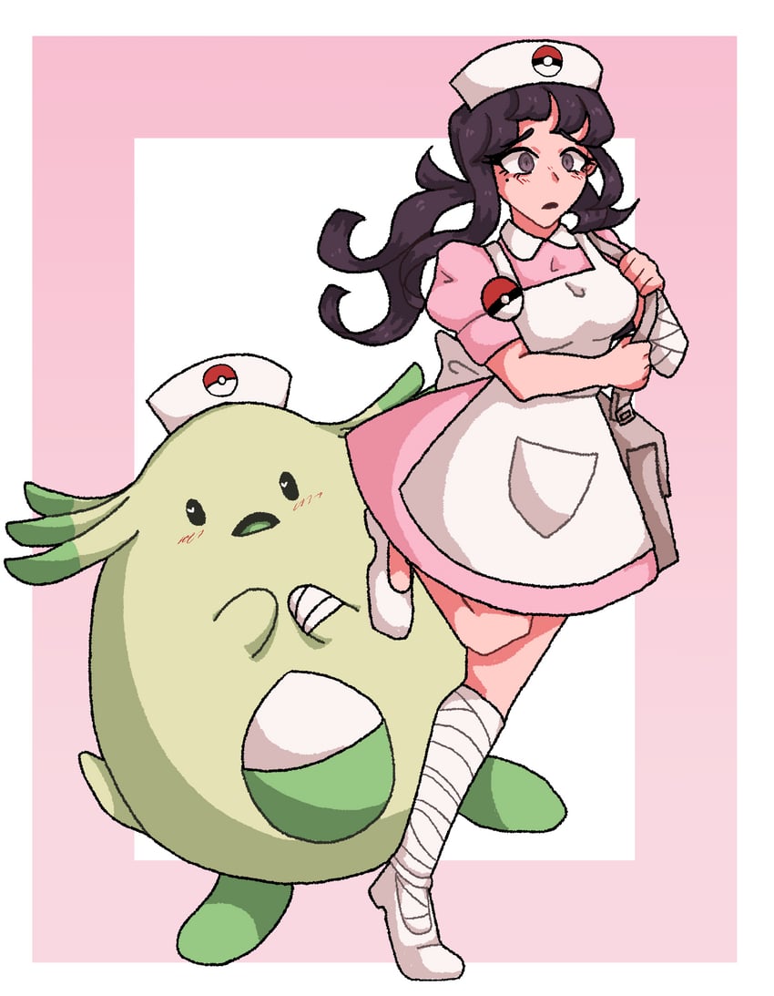 tsumiki mikan, joy, and chansey (pokemon and 2 more) drawn by princescar