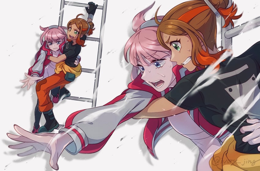 orla and mollie (pokemon and 1 more) drawn by ivory_(25680nico)