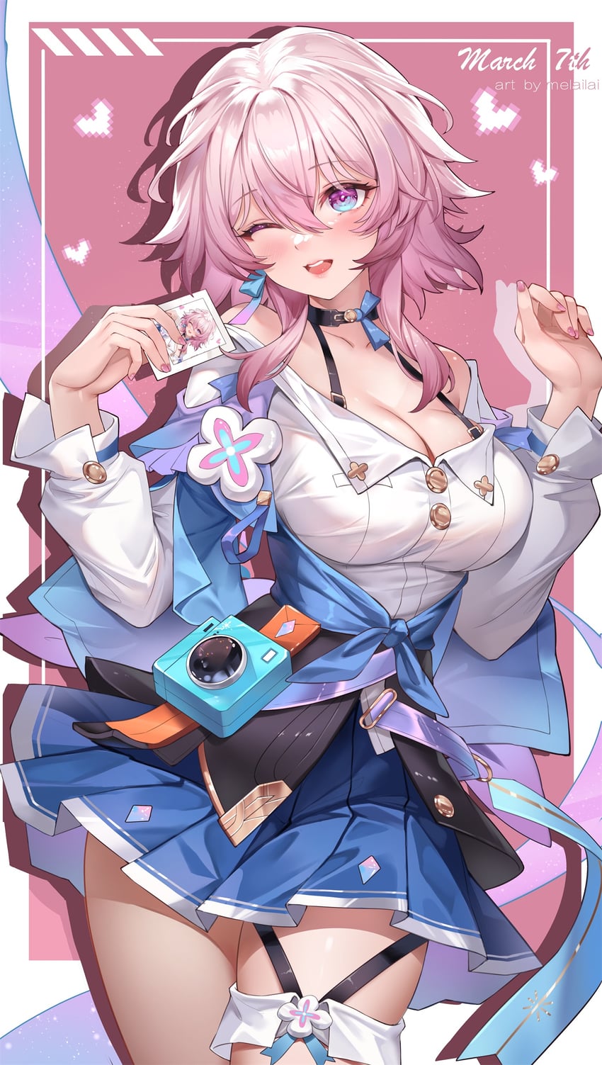 march 7th (honkai and 1 more) drawn by melailai