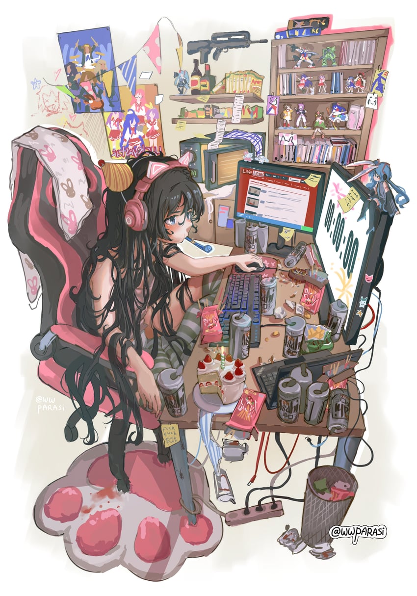 hatsune miku, hakurei reimu, cirno, hinanawi tenshi, akiyama mio, and 14 more (original and 12 more) drawn by wwparasi