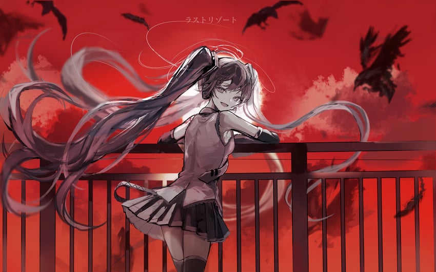 hatsune miku (vocaloid and 1 more) drawn by pipi_(pipinavigation)