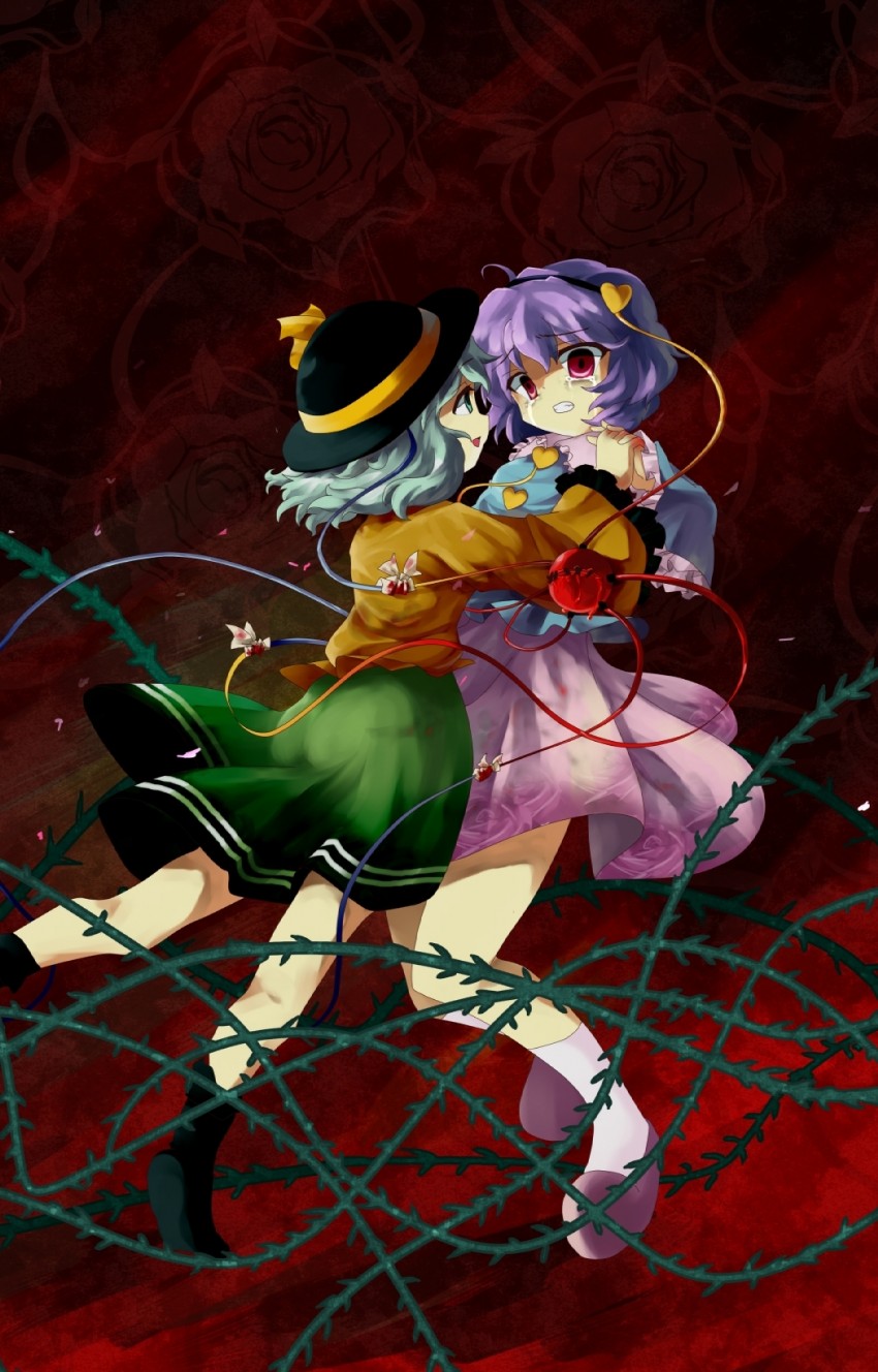 komeiji koishi and komeiji satori (touhou) drawn by kuroyurihaze