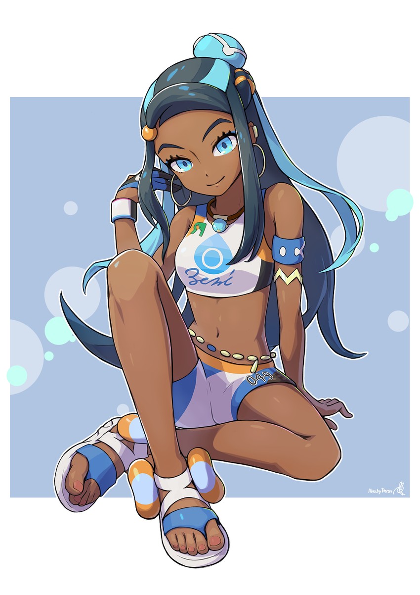 nessa (pokemon and 1 more) drawn by peron_(niki2ki884)