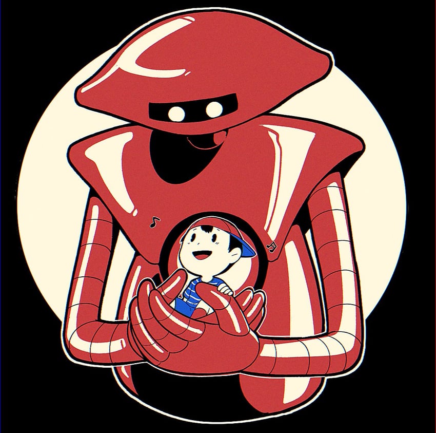 ninten and eve (mother and 1 more) drawn by hoshi_(star-name2000)