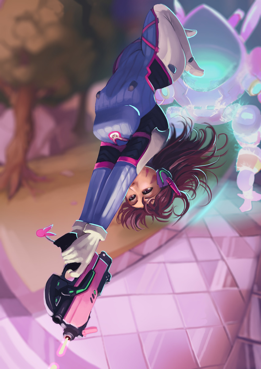 d.va (overwatch and 1 more) drawn by peardropped