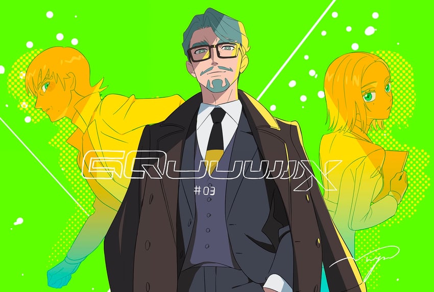 challia bull, comoli harcourt, and xavier olivette (gundam and 1 more) drawn by nakamura_mayumi