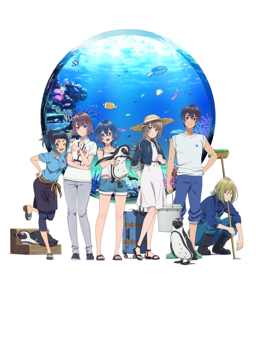 misakino kukuru, miyazawa fuuka, teruya tsukimi, yakamashi kuuya, kudaka karin, and 1 more (shiroi suna no aquatope)
