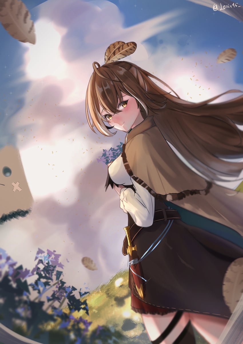 nanashi mumei and friend (hololive and 1 more) drawn by lenix