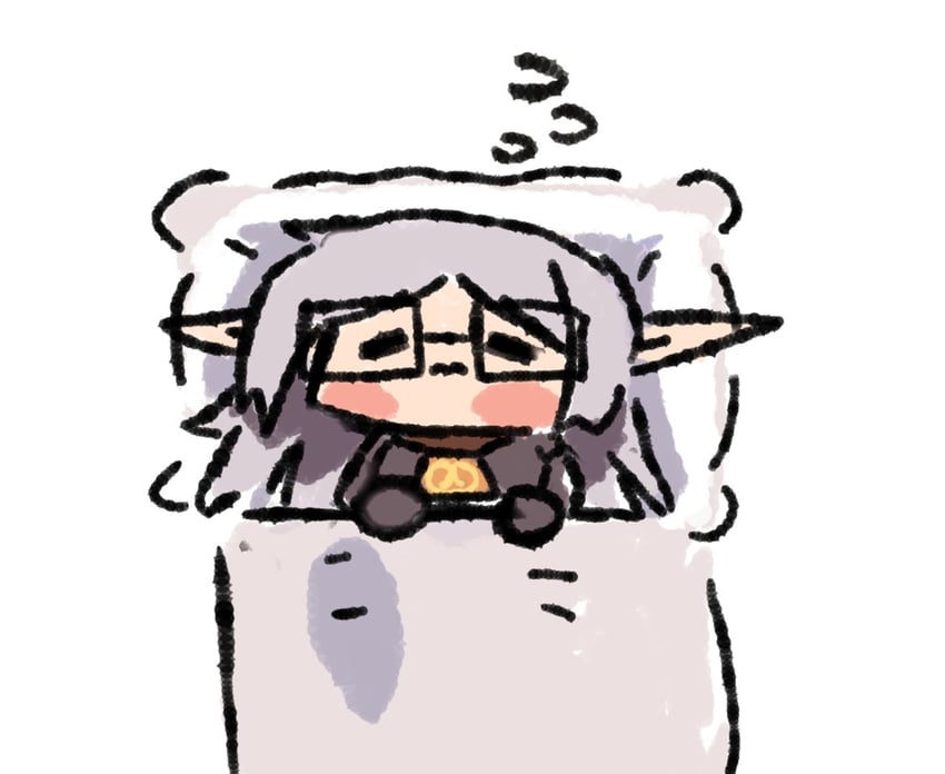 frieren and gordon freeman (sousou no frieren and 2 more) drawn by wersman