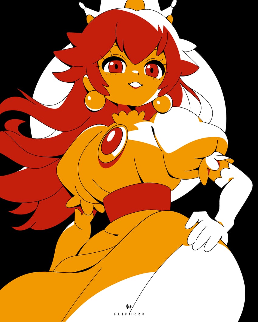 princess peach (mario and 1 more) drawn by flipherrrr