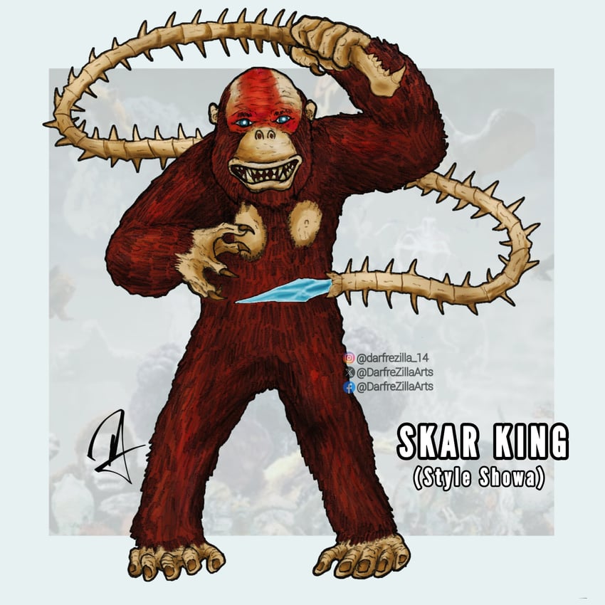 skar king (godzilla and 3 more) drawn by darfrezillaarts