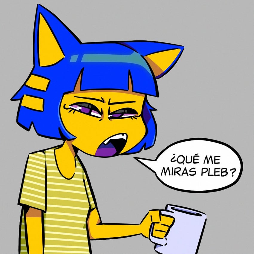 ankha (animal crossing) drawn by cappuccinoartist47
