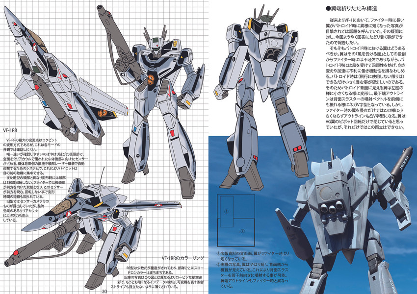 vf-1 and vf-1s (macross and 1 more) drawn by k16_(r_area2019)