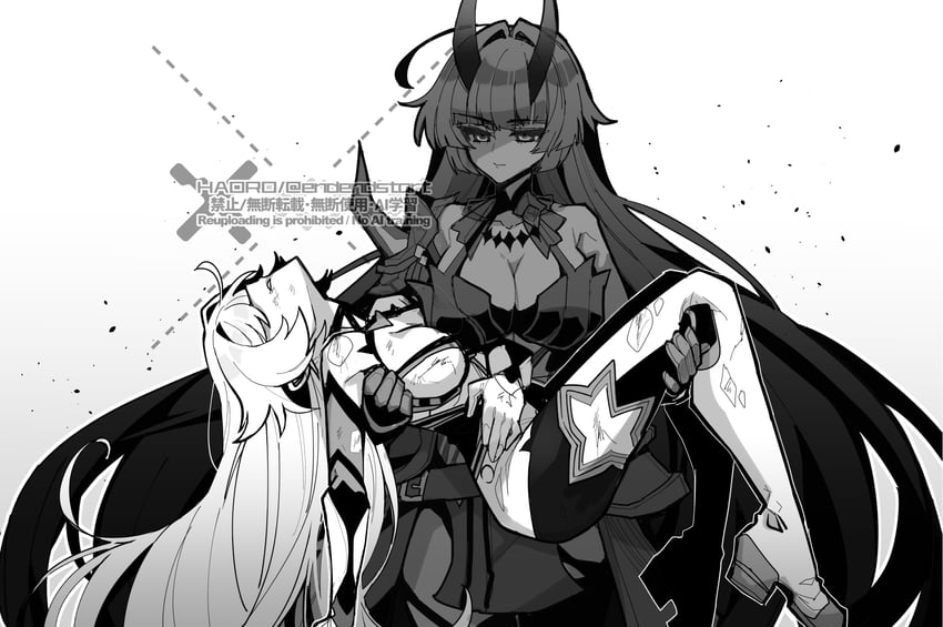 kiana kaslana and raiden mei (honkai and 1 more) drawn by haoro
