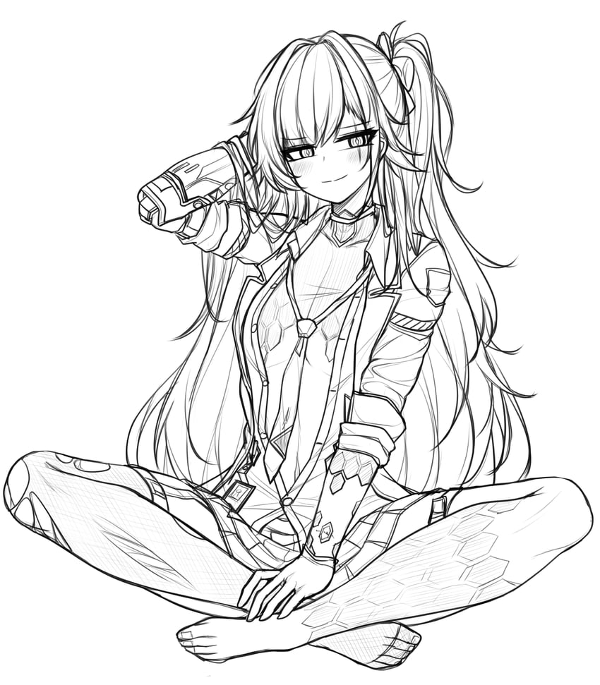 ump45 and leva (girls' frontline and 1 more) drawn by ch_(charchive15)