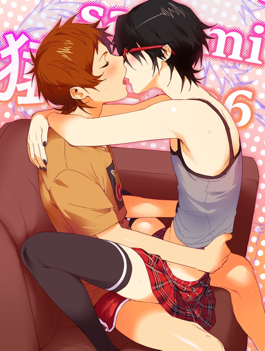 fushimi saruhiko and yata misaki (k-project) drawn by treslech3s