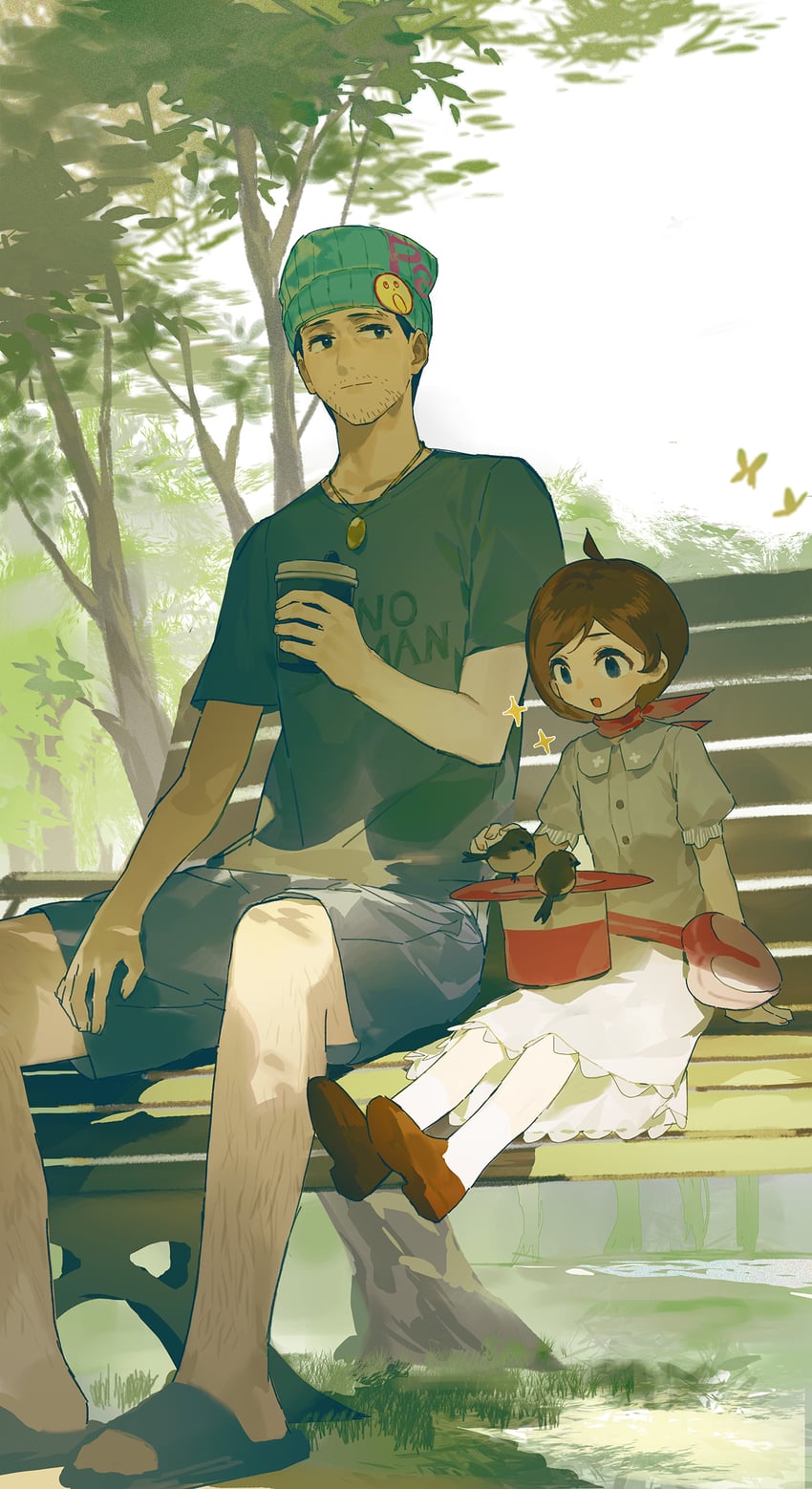 phoenix wright and trucy wright (ace attorney and 1 more) drawn by neee-t