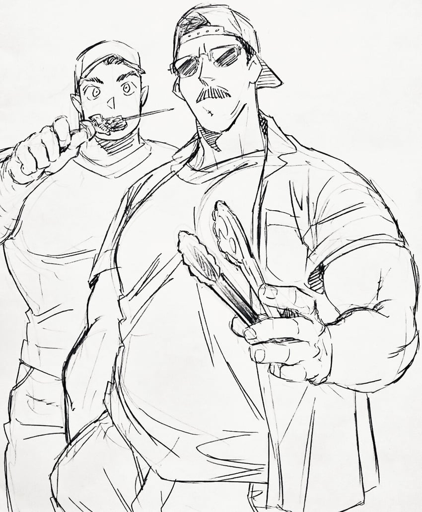 billy russell and john rottweil (original) drawn by dickfish_(fishismdick)