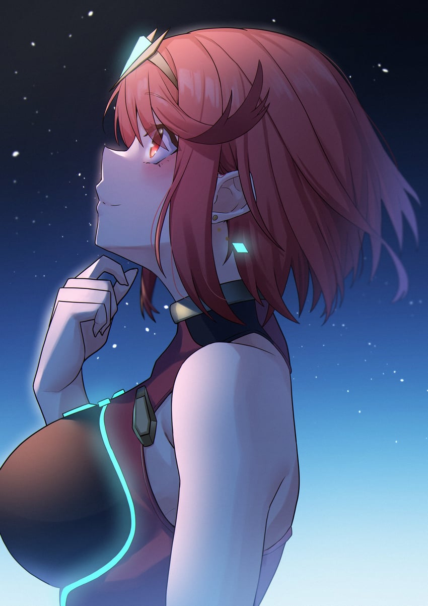 pyra (xenoblade chronicles and 1 more) drawn by slope_(check238)