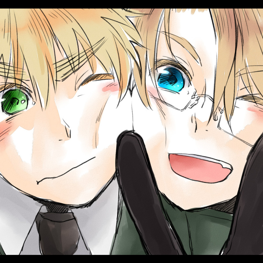 america and united kingdom (axis powers hetalia) drawn by az0212