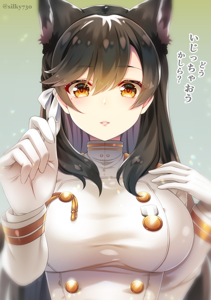 atago (azur lane) drawn by silky_(silky_alice)