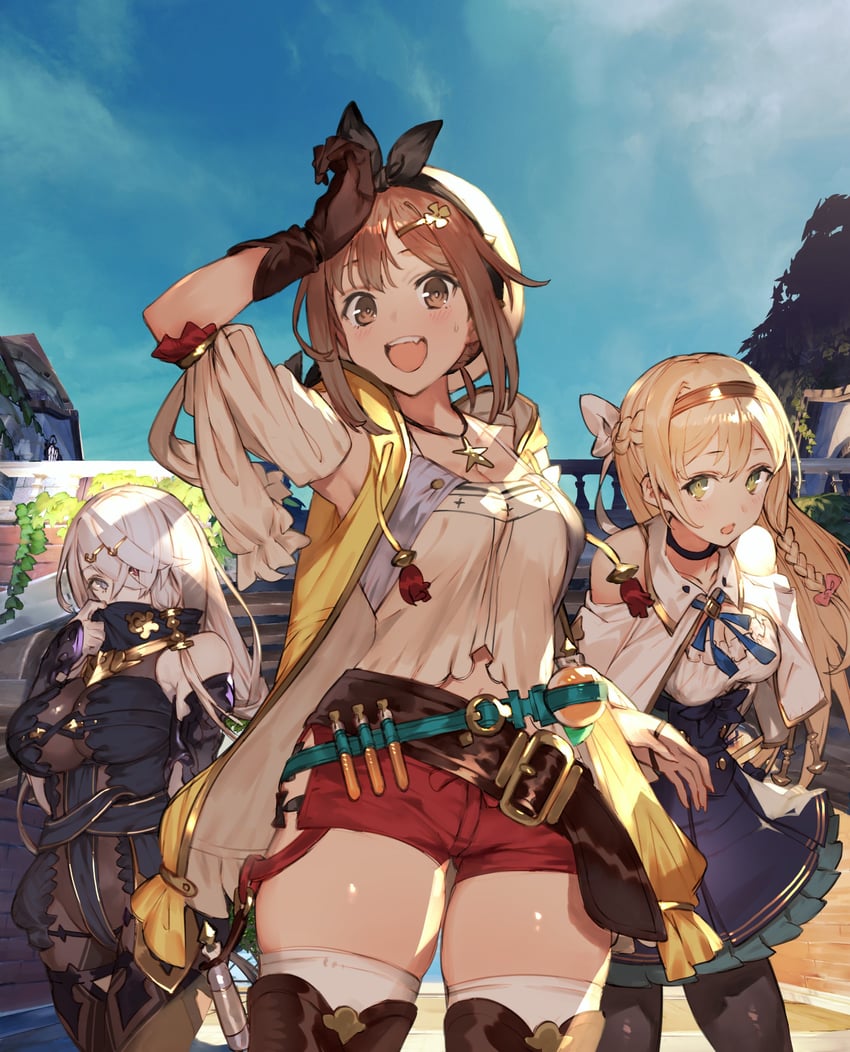 reisalin stout, klaudia valentz, and lila decyrus (atelier and 2 more) drawn by toridamono