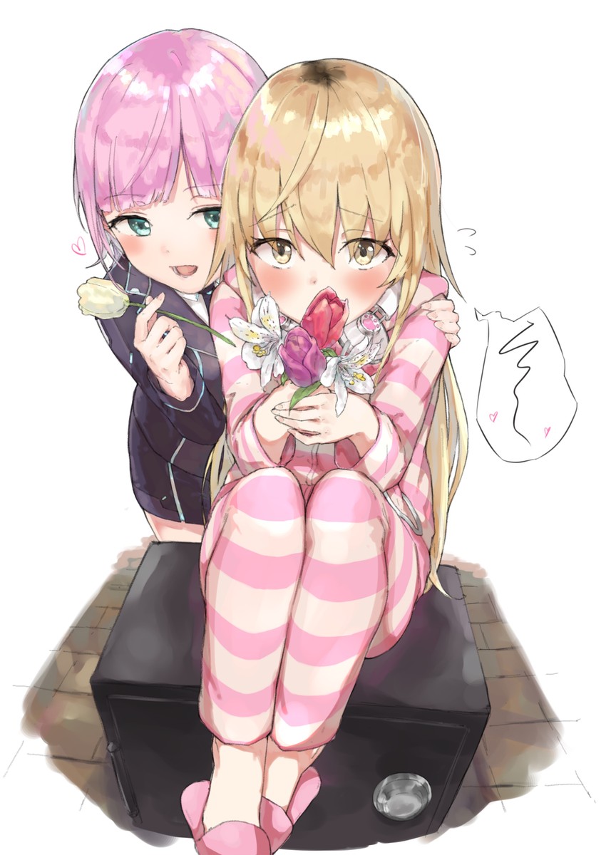 yuuhi riri and ienaga mugi (nijisanji) drawn by epi_zero
