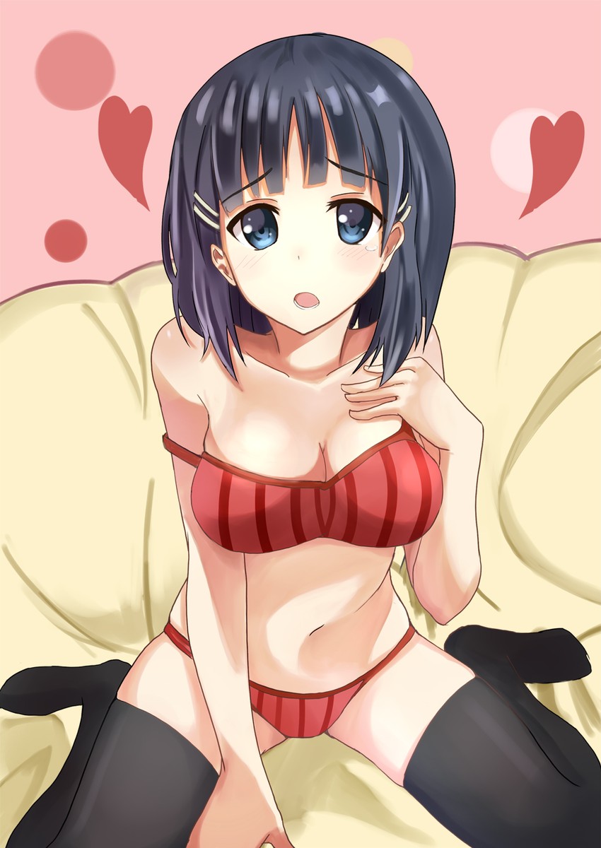 kirigaya suguha (sword art online) drawn by okutomi_fumi