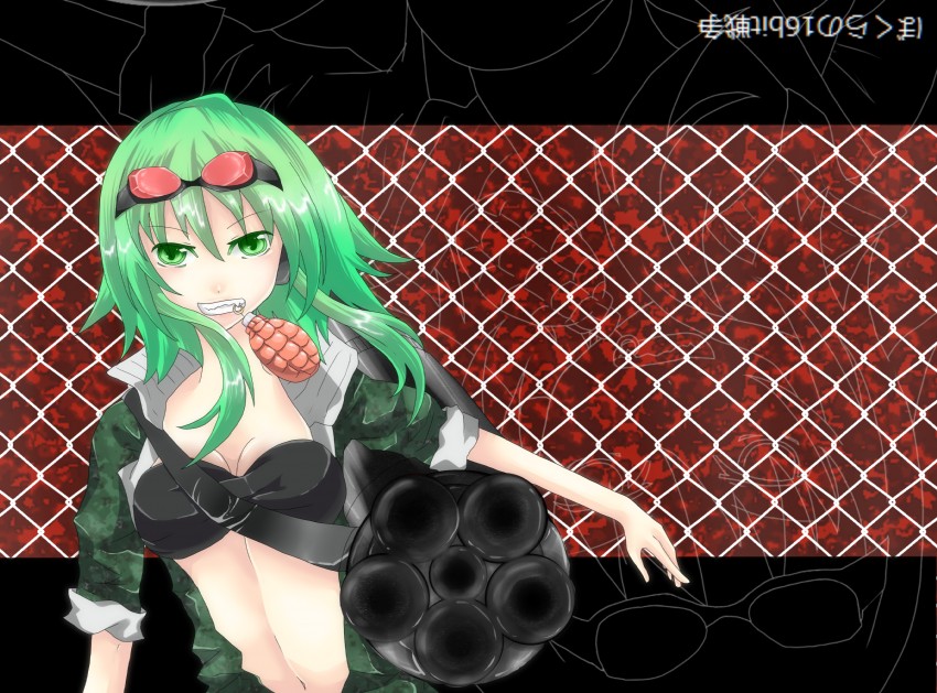 gumi (vocaloid and 1 more) drawn by black-world