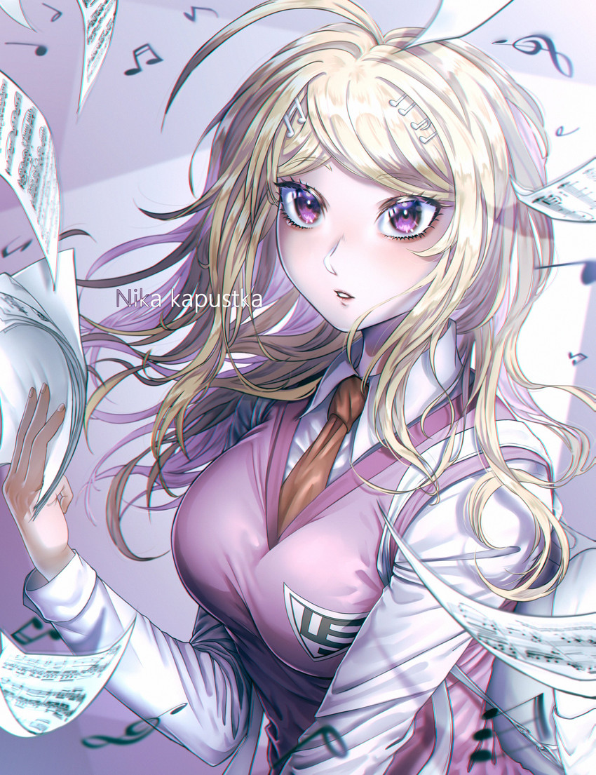 akamatsu kaede (danganronpa and 1 more) drawn by nika_kapustka