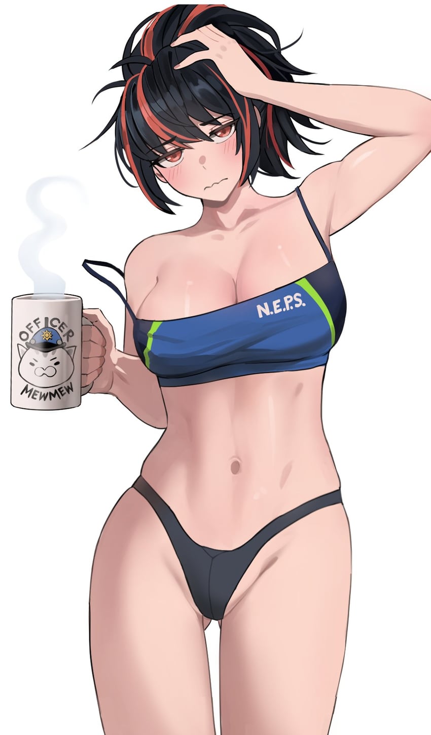 zhu yuan and officer mewmew (zenless zone zero) drawn by jourd4n