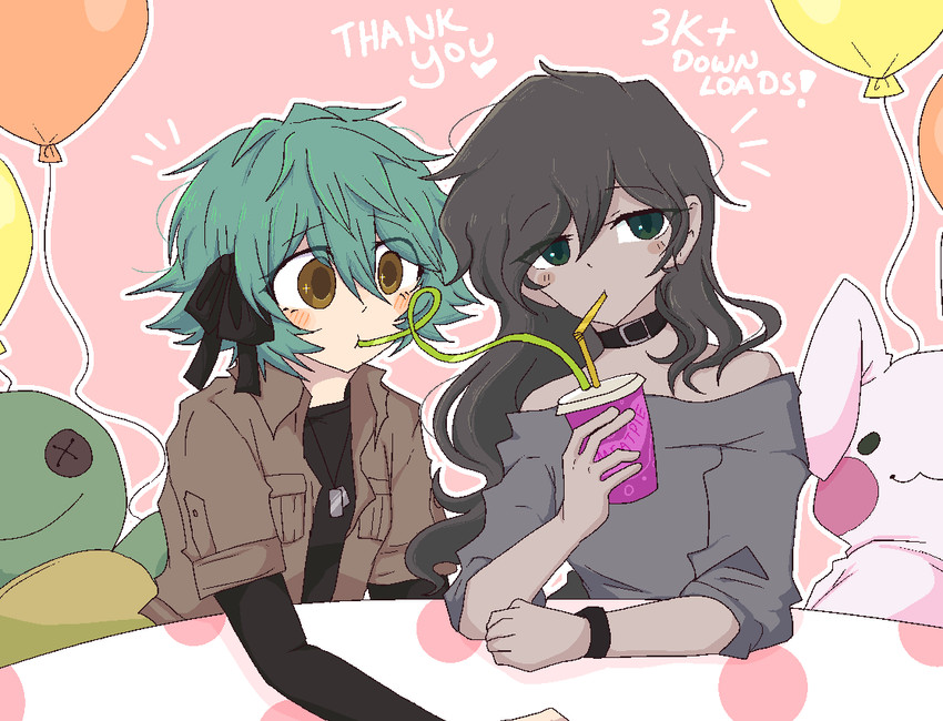 harriet lily and emma hawkins (turtle head) drawn by gomiisan