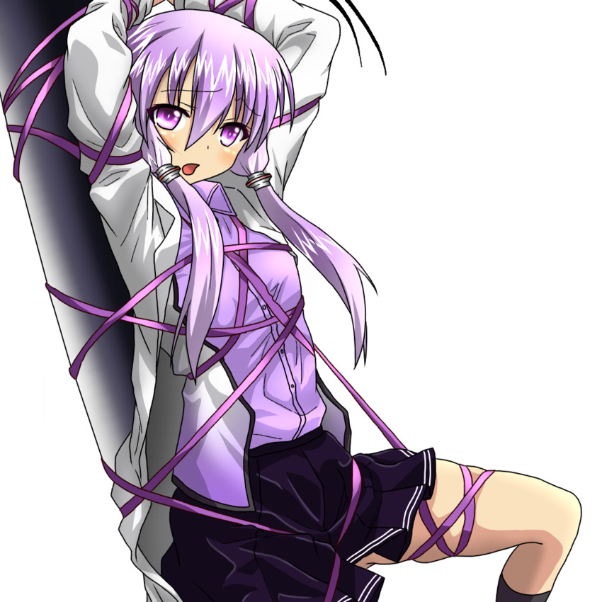 yuzuki yukari (vocaloid and 1 more) drawn by nagineko