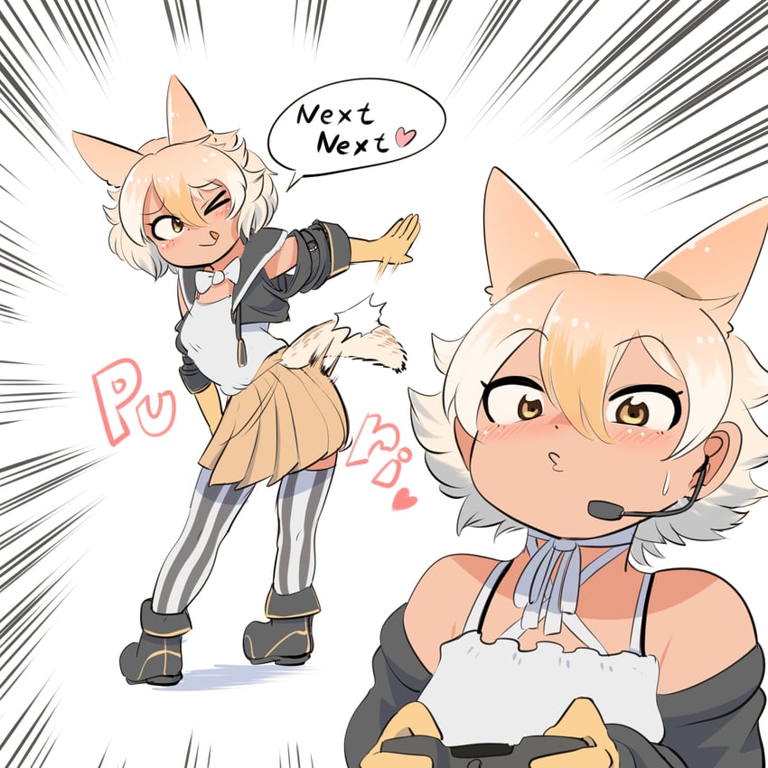 coyote (kemono friends and 3 more) drawn by mcgunngu