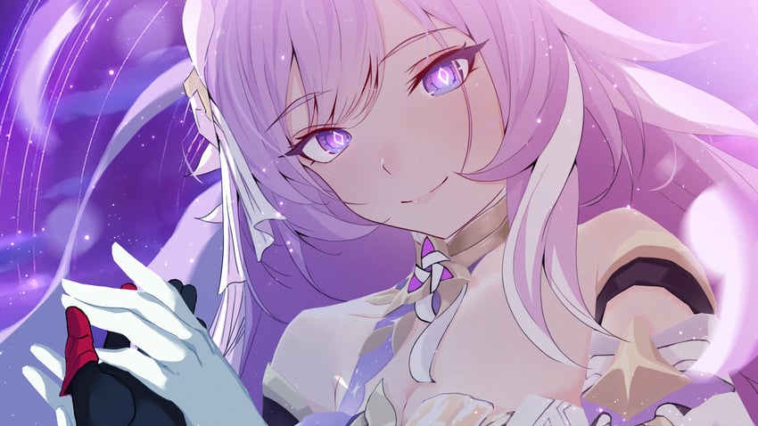 raiden mei and elysia (honkai and 1 more) drawn by sculp2