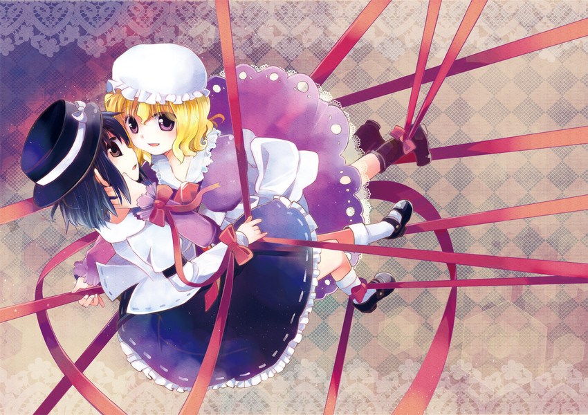 usami renko and maribel hearn (touhou) drawn by oimoto_jirou