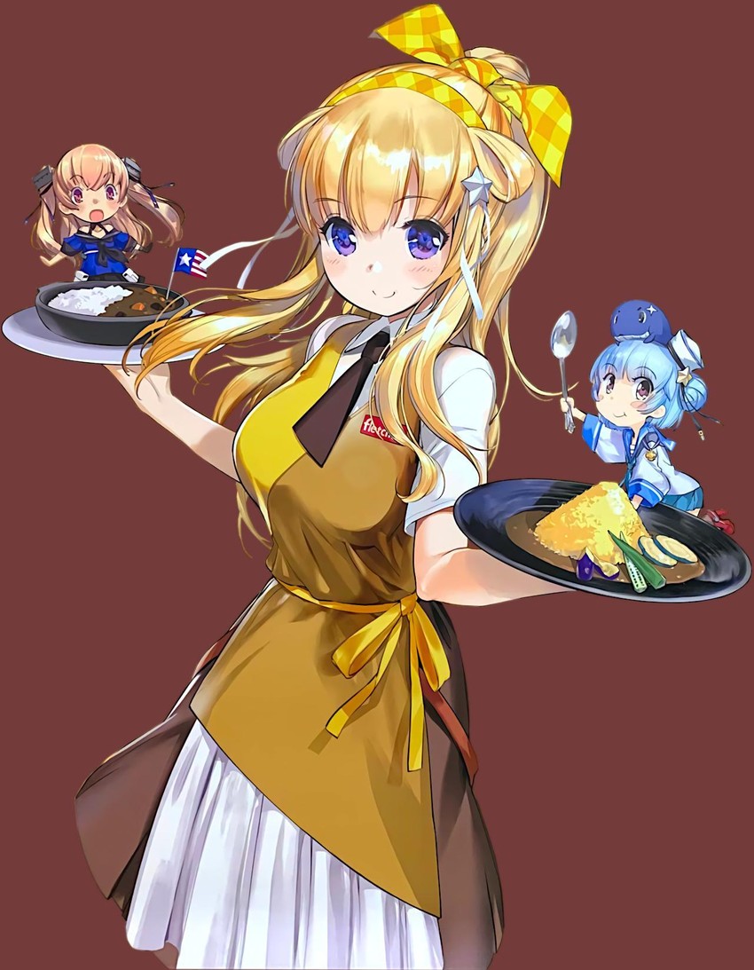 fletcher, johnston, samuel b. roberts, and little blue whale (kantai collection) drawn by zeco