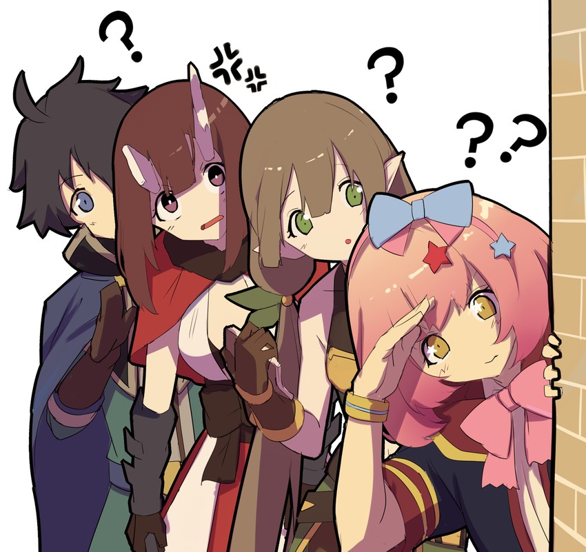 yuuki, eriko, chieru, and ayumi (princess connect!) drawn by momiji_oroshi
