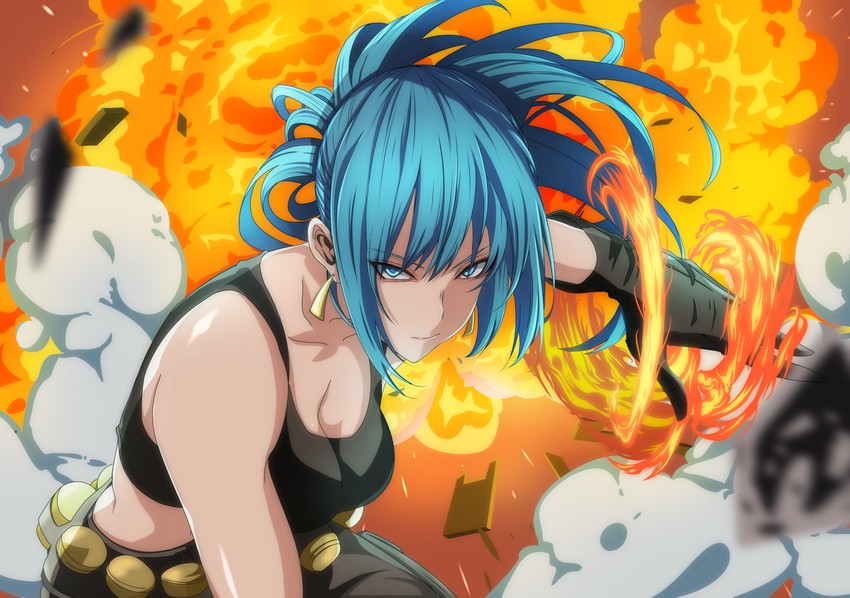 leona heidern (the king of fighters) drawn by kappa_(moonsidekanade)