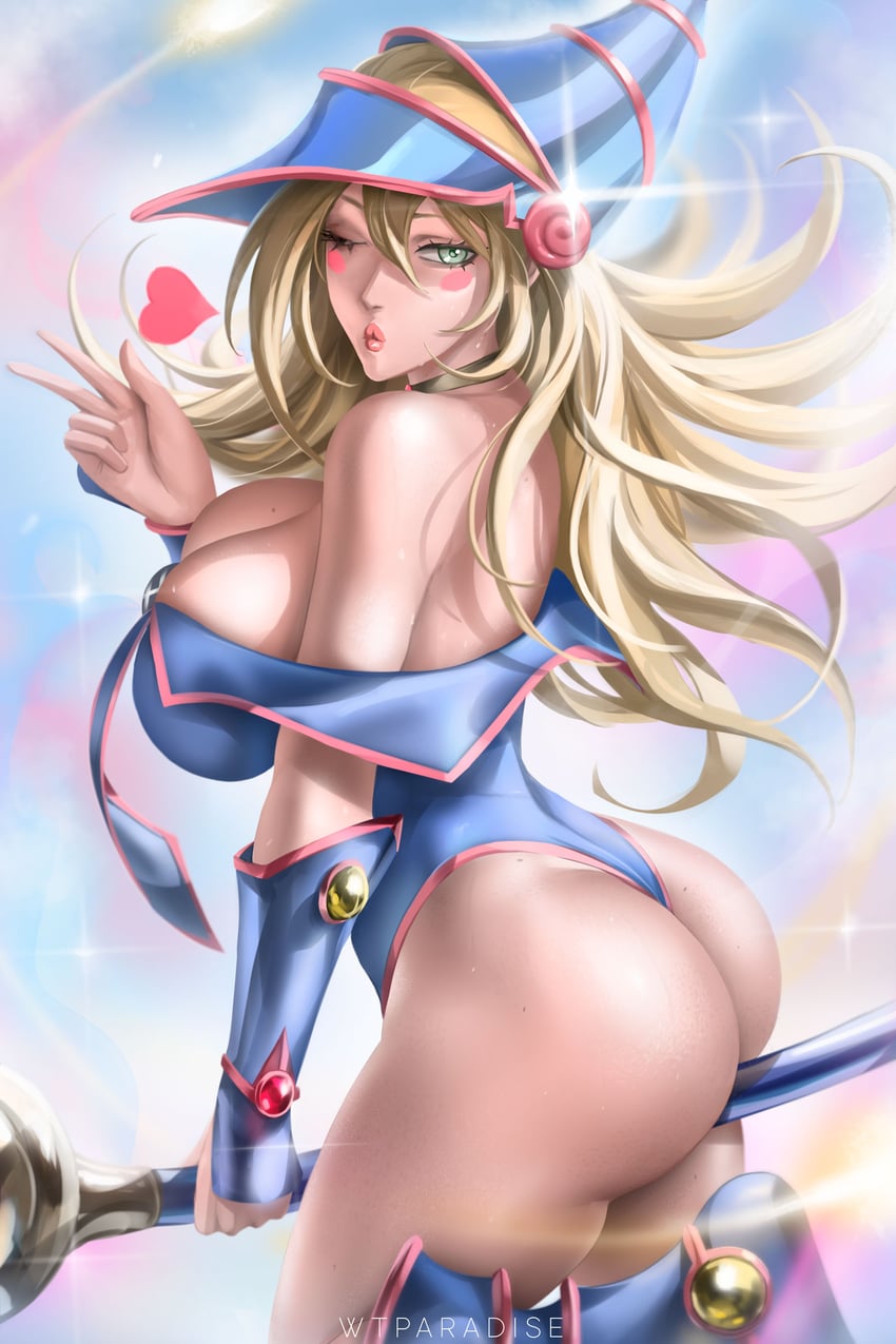 dark magician girl (yu-gi-oh!) drawn by wtparadise