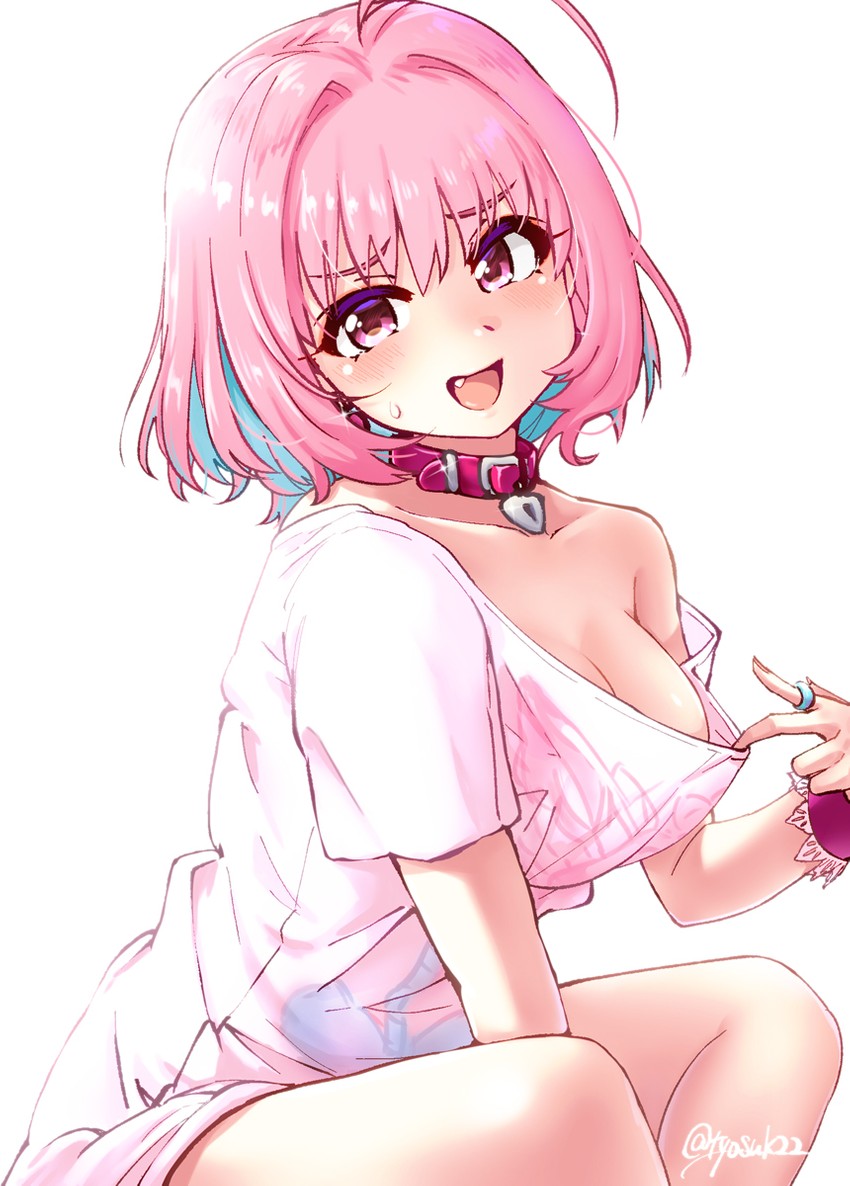 yumemi riamu (idolmaster and 1 more) drawn by chiyosuke_(nosuke21)