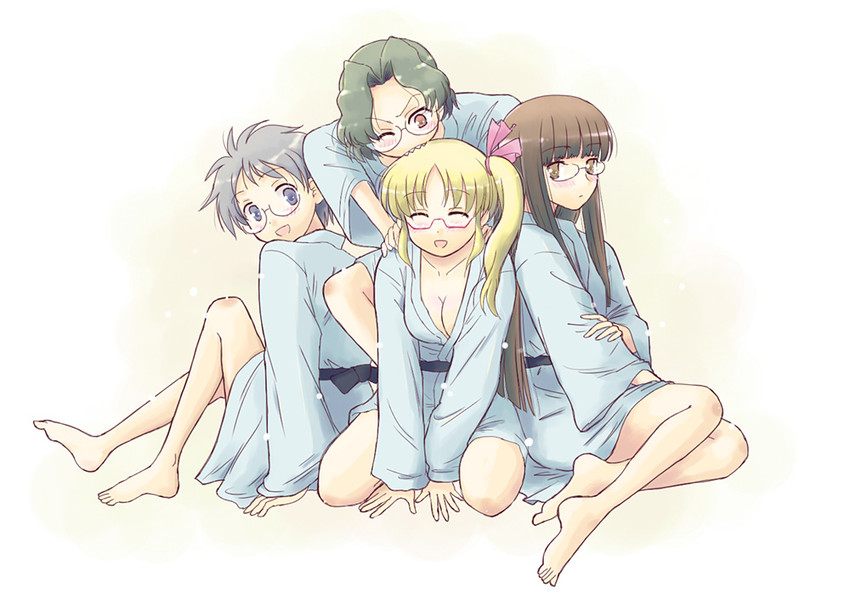 someya mako, senoo kaori, sawamura tomoki, and yoshitome miharu (saki)