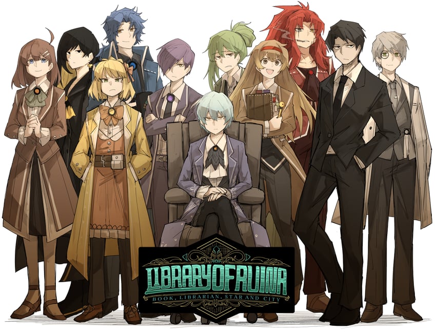 angela, roland, netzach, binah, hod, and 6 more (project moon and 1 more) drawn by kankan33333