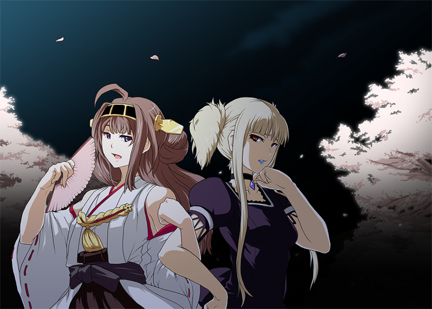 kongou (kantai collection and 1 more) drawn by yume_developing
